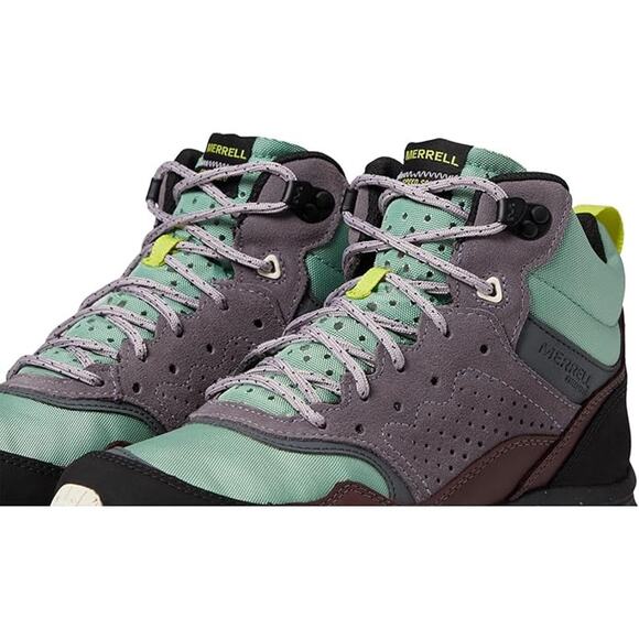 NWT Merrell Women Speed Solo Mid WP Sneakers, jade-Size 7 - Picture 3 of 6